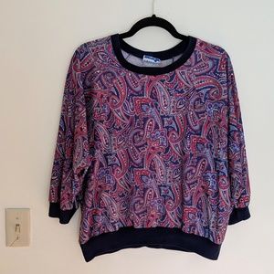 VINTAGE CAPE COD Sports Wear print shirt, size S-M